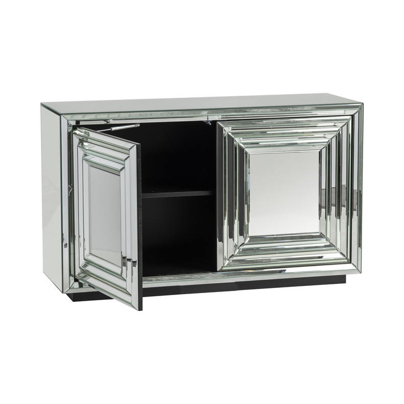 Millenium 2 Door Mirrored Cabinet