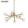 modern decorative brass glass chandelier
