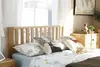 2021 New Design Modern Stye Natural Solid Oak Kingsize Bed for Bedroom furniture