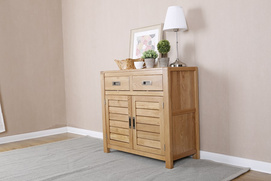 2021 New Design Modern Stye Natural Solid Oak Small Sideboard for Bedroom furniture