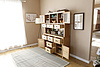2021 New Design Modern Stye Natural Solid Oak Large Sideboard Cabinet  for Home furniture