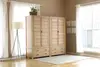 2021 New Design Modern Stye Natural Solid Oak 4 Doors Wardrobe for Bedroom furniture