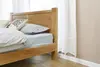 2021 New Design Modern Stye Natural Solid Oak Double Bed for Bedroom furniture