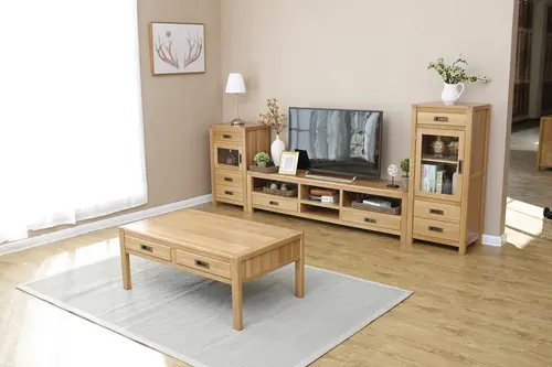 2021 New Design Modern Stye Natural Solid Oak Coffee Table  for Home furniture