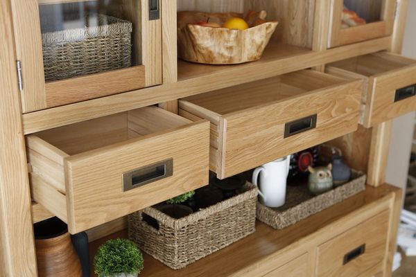 2021 New Design Modern Stye Natural Solid Oak Large Sideboard Cabinet  for Home furniture