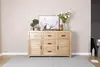 2021 New Design Modern Stye Natural Solid Oak Large Sideboard  for Home furniture