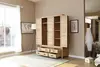 2021 New Design Modern Stye Natural Solid Oak Trigonal Wardrobe for Bedroom furniture