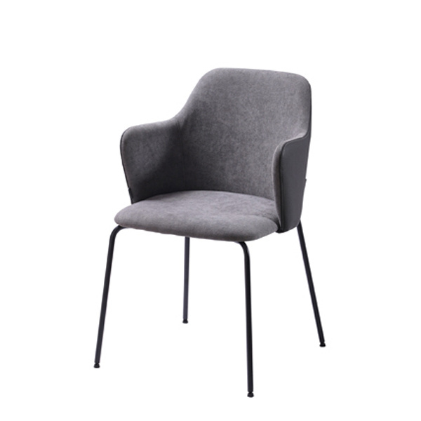 Upholstered Dining Chairs Black Legs--FYC143