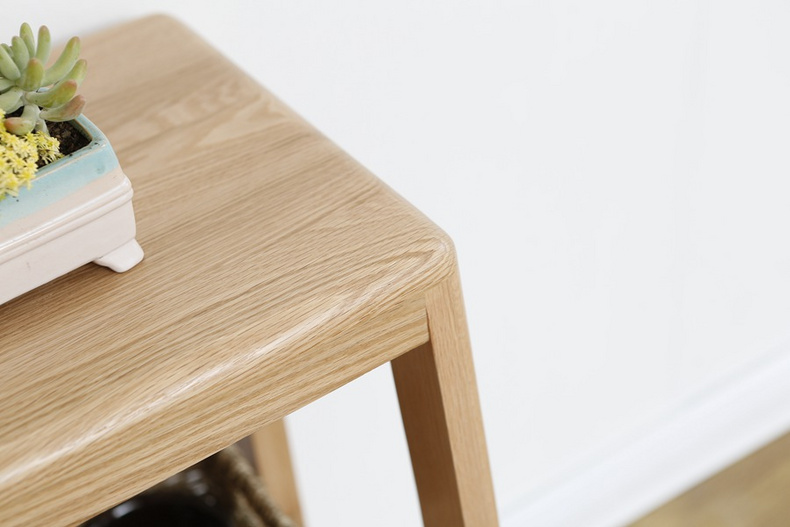 2021 New Design Nordic Stye Natural Solid Oak   TV side cabinet  for Home furniture