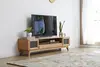 2021 New Design Nordic Stye Natural Solid Oak    1.8m TV Cabinet