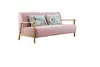 2021 New Design Nordic Stye Natural Solid  Wood frame sofa with soft cushion Two  seater