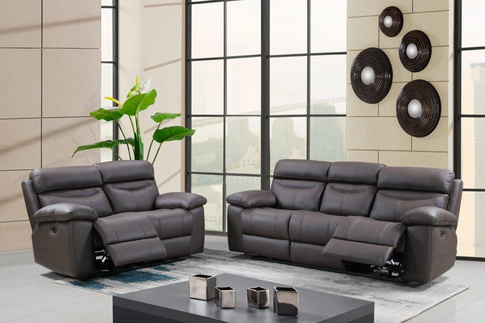 Model 9757  electronic recliner sectional sofa