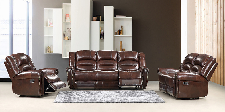 Model 9667 manual recliner sectional sofa