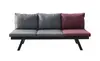 ATLAS 3-seater sofa with table/footstool