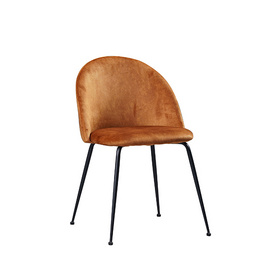 Orange Velvet Dining Chair--FYC192