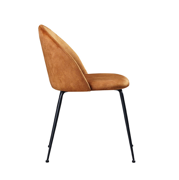 Orange Velvet Dining Chair--FYC192