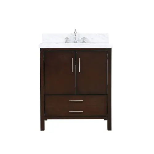 American Modern Style 30 inch Solid Wood Bathroom Vanity
