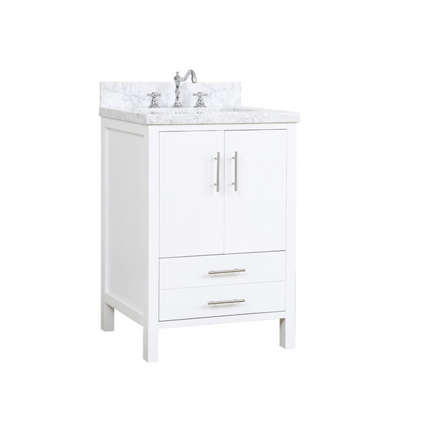 American Modern Style 24 inch Solid Wood Bathroom Vanity