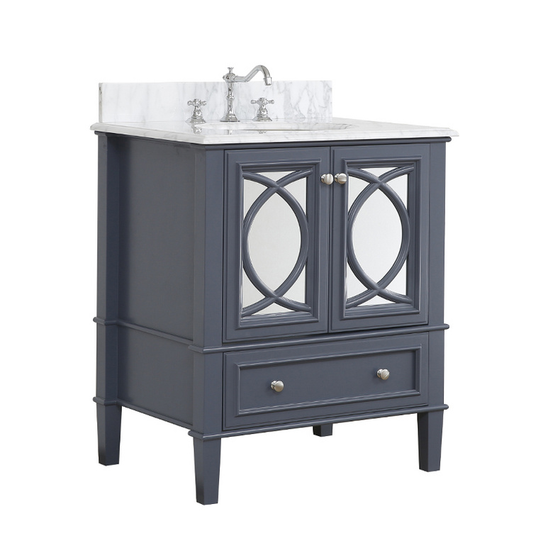 American Modern Style 30 inch Solid Wood Bathroom Vanity