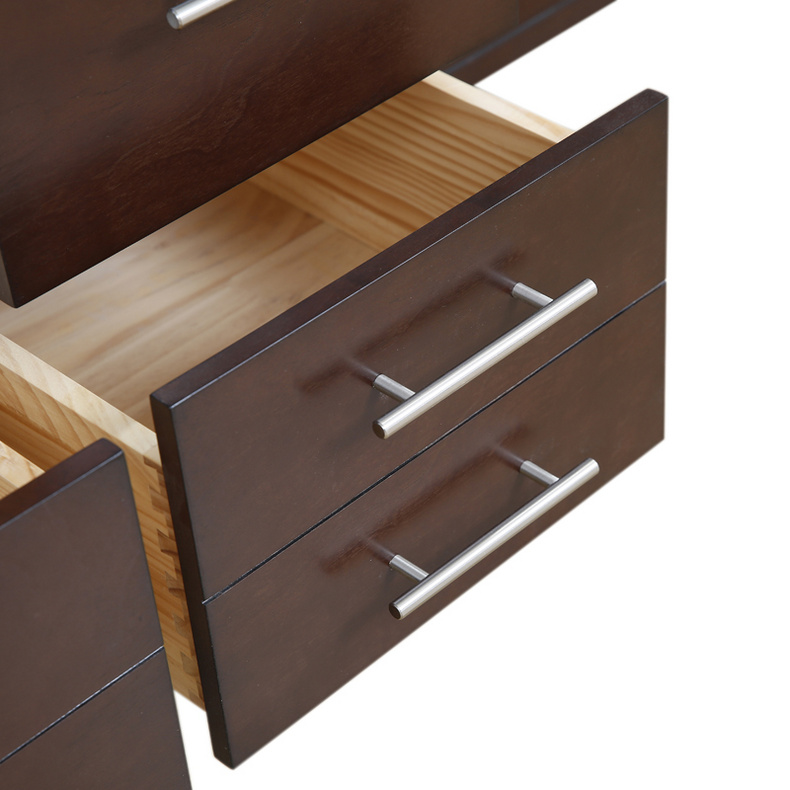 American Modern Style 60 inch Solid Wood Bathroom Vanity-Double sinks