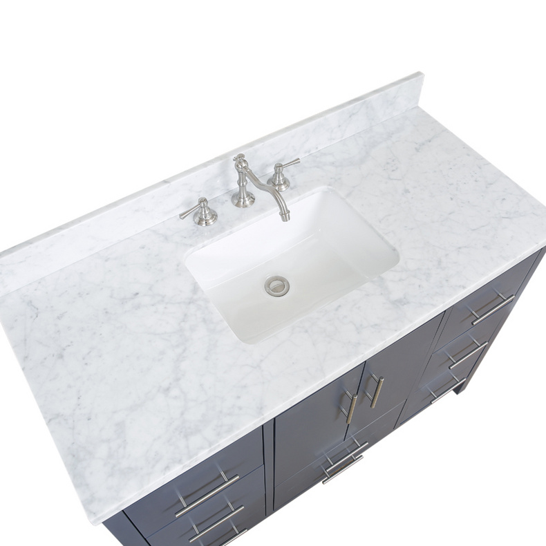 American Modern Style 48 inch Solid Wood Bathroom Vanity