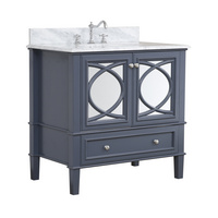 American Modern Style 36 inch Solid Wood Bathroom Vanity