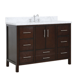 American Modern Style 48 inch Solid Wood Bathroom Vanity