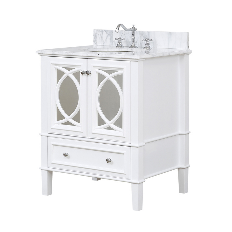 American Modern Style 30 inch Solid Wood Bathroom Vanity