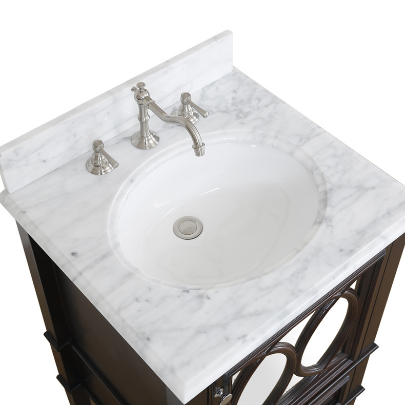 American Modern Style 24 inch Solid Wood Bathroom Vanity