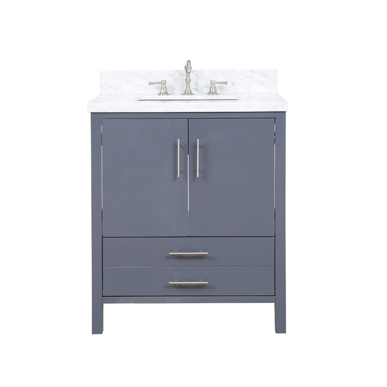 American Modern Style 30 inch Solid Wood Bathroom Vanity