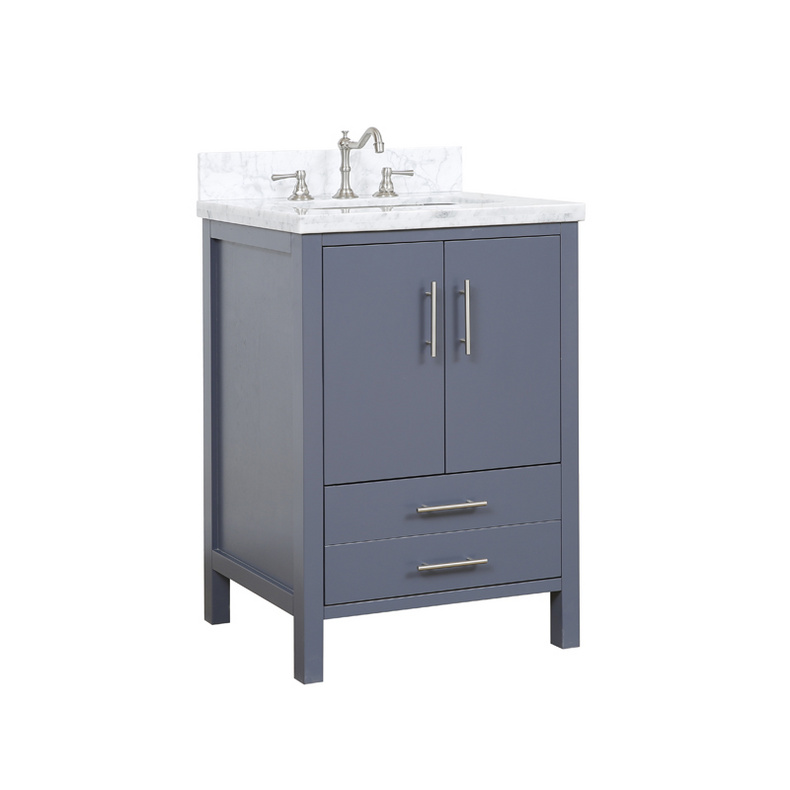 American Modern Style 24 inch Solid Wood Bathroom Vanity