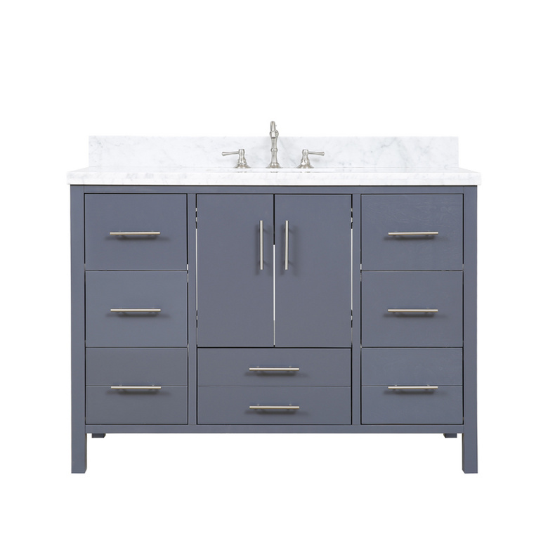 American Modern Style 48 inch Solid Wood Bathroom Vanity