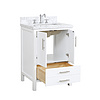 American Modern Style 24 inch Solid Wood Bathroom Vanity