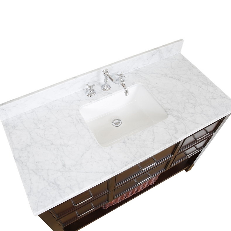 American Modern Style 48 inch Solid Wood Bathroom Vanity