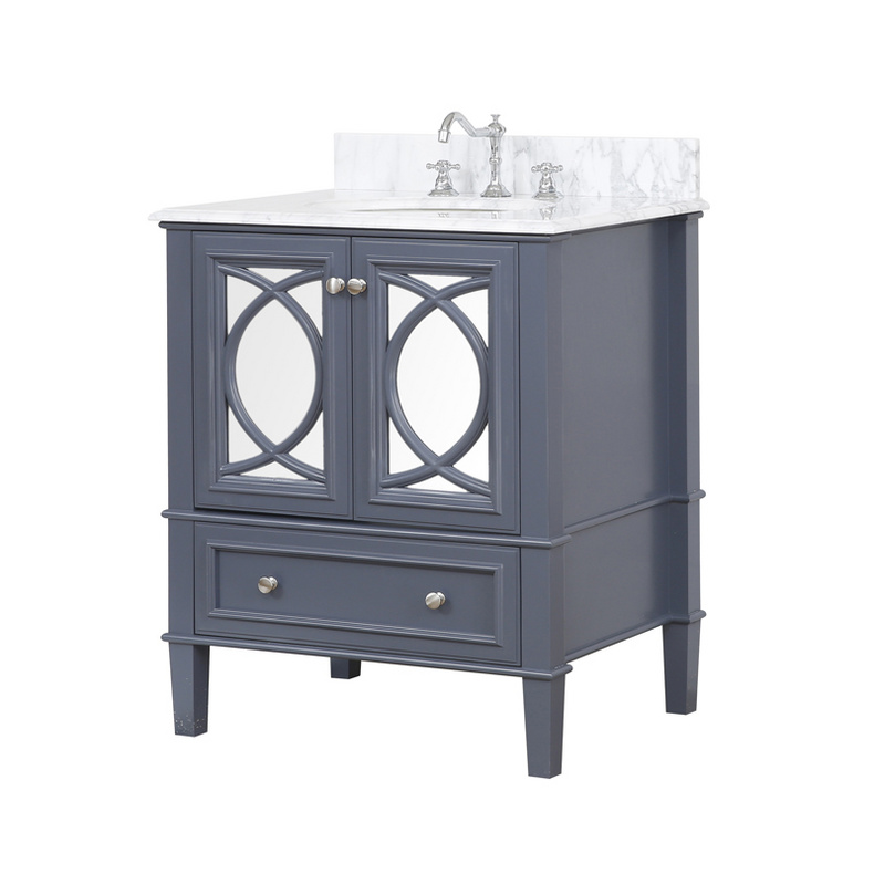 American Modern Style 30 inch Solid Wood Bathroom Vanity