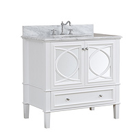 American Modern Style 36 inch Solid Wood Bathroom Vanity