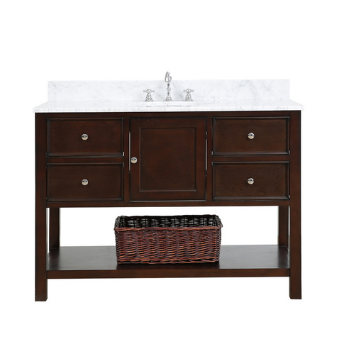 American Modern Style 48 inch Solid Wood Bathroom Vanity