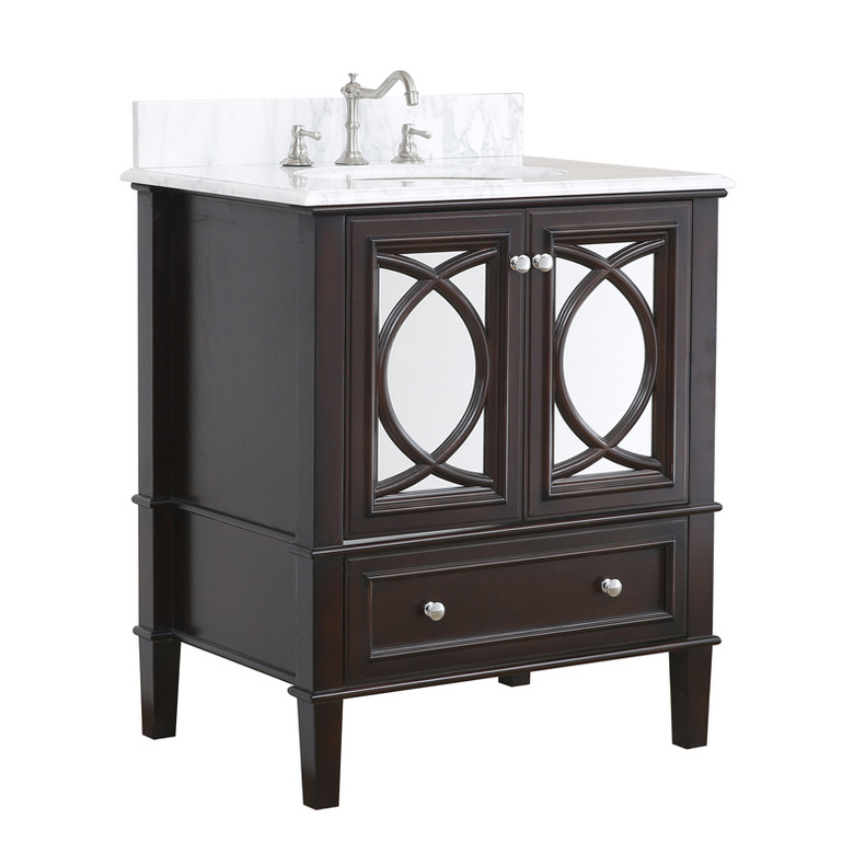 American Modern Style 30 inch Solid Wood Bathroom Vanity