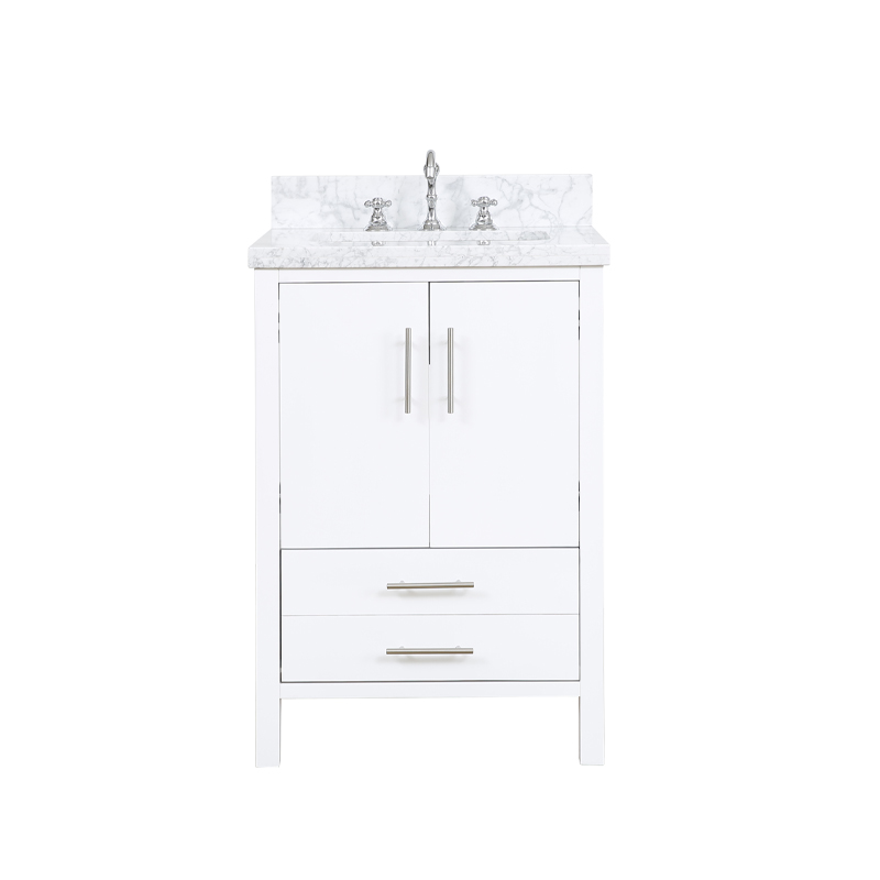 American Modern Style 24 inch Solid Wood Bathroom Vanity