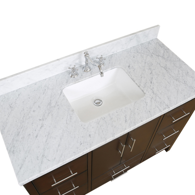 American Modern Style 48 inch Solid Wood Bathroom Vanity