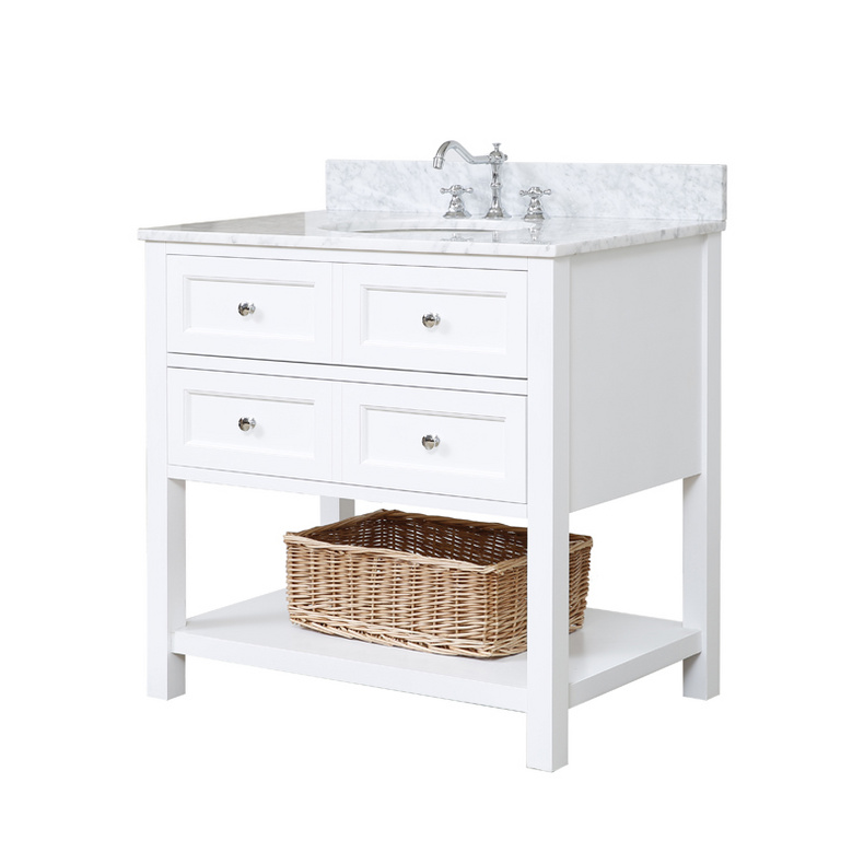 American Modern Style 30 inch Solid Wood Bathroom Vanity