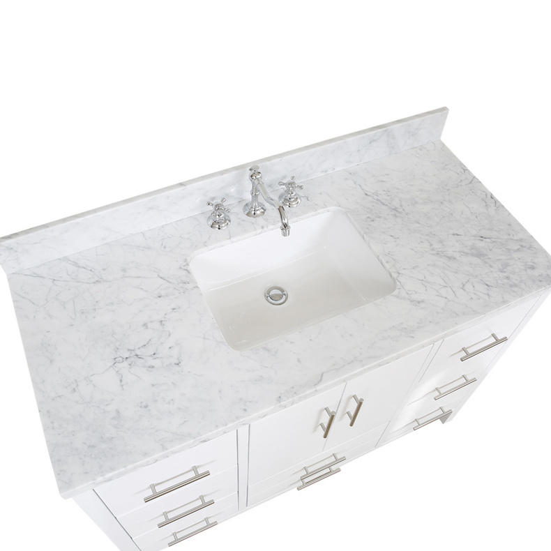 American Modern Style 48 inch Solid Wood Bathroom Vanity