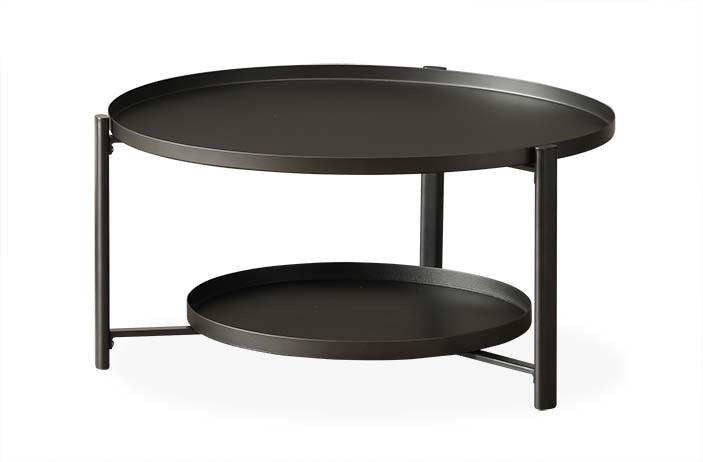 SIMA DOUBLE DECK COFFEE TABLE / CHROME