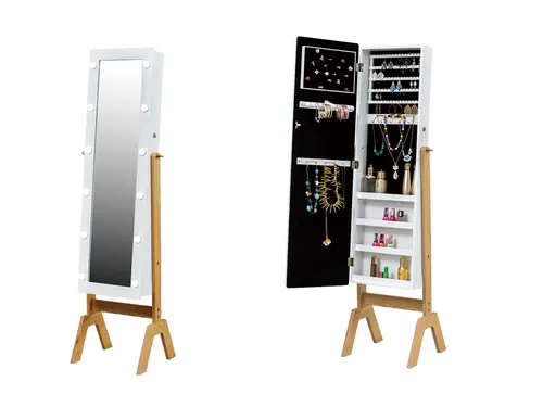 Standing mirror jewelry cabinet JC508B