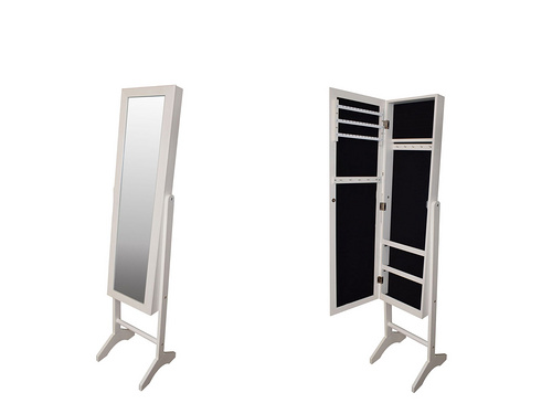 Standing mirror jewelry cabinet JC536F