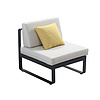 Higold mordern Sectional Sofa Set for 8-10 people,Aluminum Frame