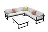 Higold mordern Sectional Sofa Set for 8-10 people,Aluminum Frame