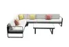 Higold mordern Sectional Sofa Set for 8-10 people,Aluminum Frame