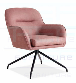 pink metal foot velvet fabric Living Room leisure chair,Leisure chair R132