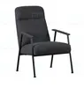 Modern design living room furniture coffee leisure visitor chair black metal frame fabric leisure chair,REC21002 Leisure chairs
